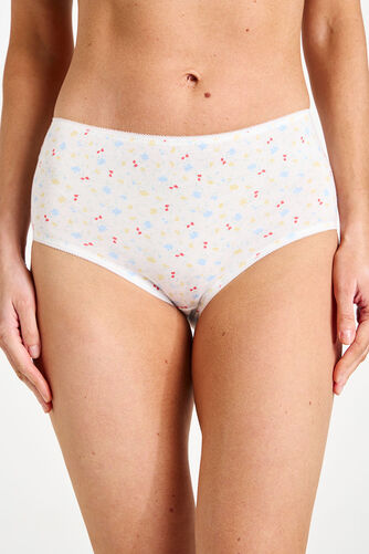4 Pack Ditsy Print Full Briefs